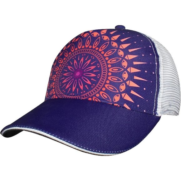 Men Women White and Purple Cool Baseball Snapback Cap main image 4